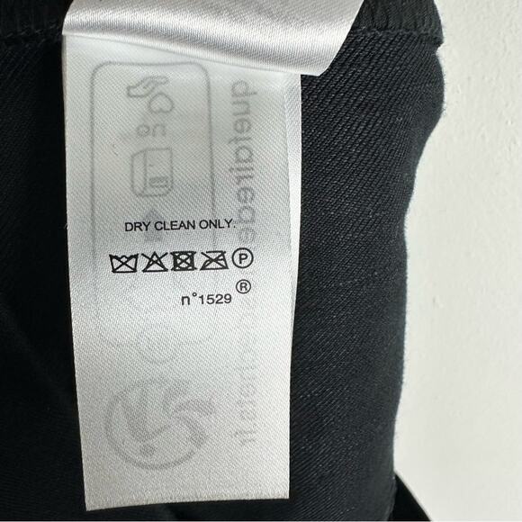 New Ralph Lauren Black Trouser Pants Wide Leg Linen Pleated Front Pockets 12 - Picture 13 of 15